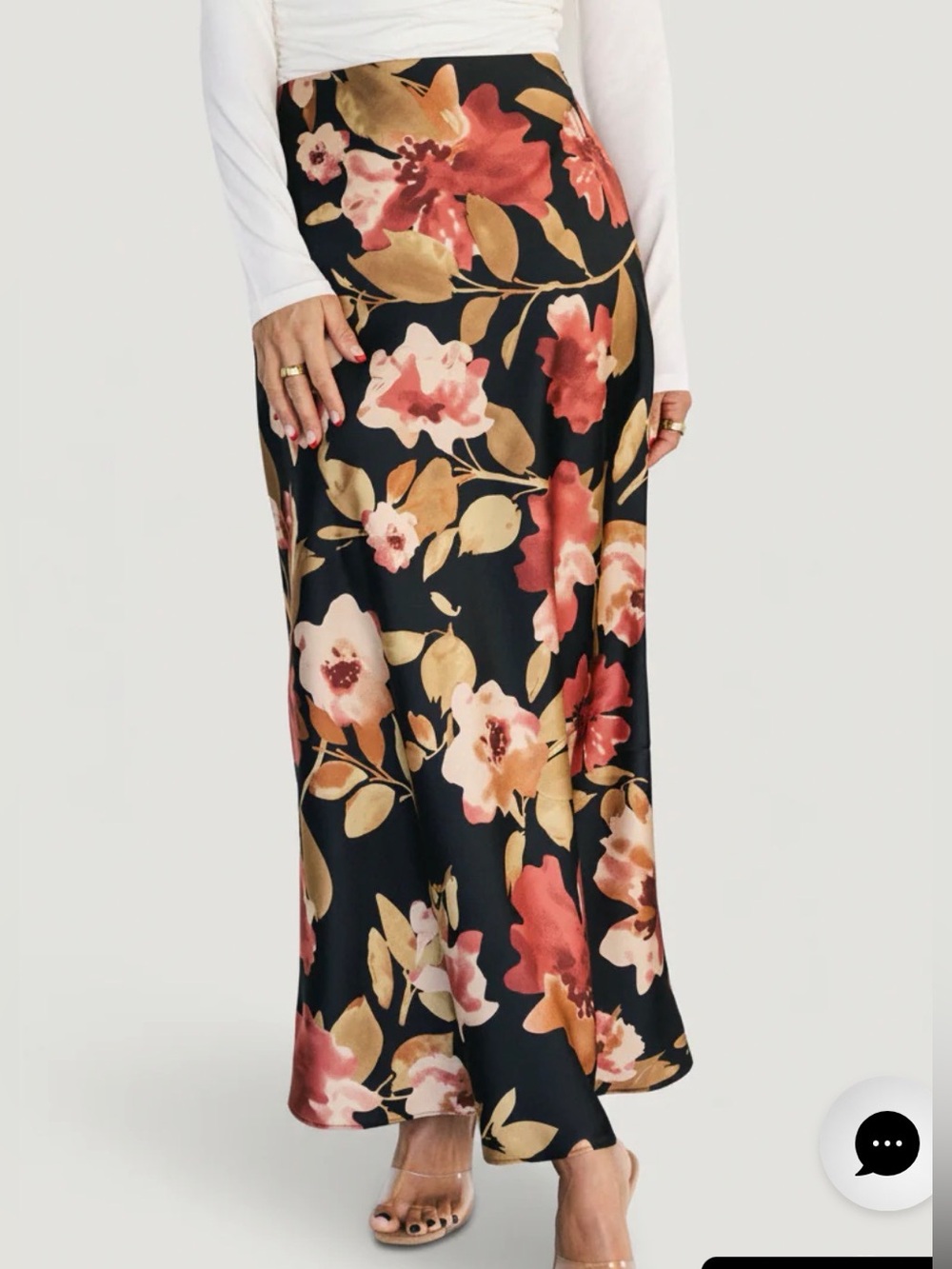 NWT Baltic Born Floral Maxi Skirt size M